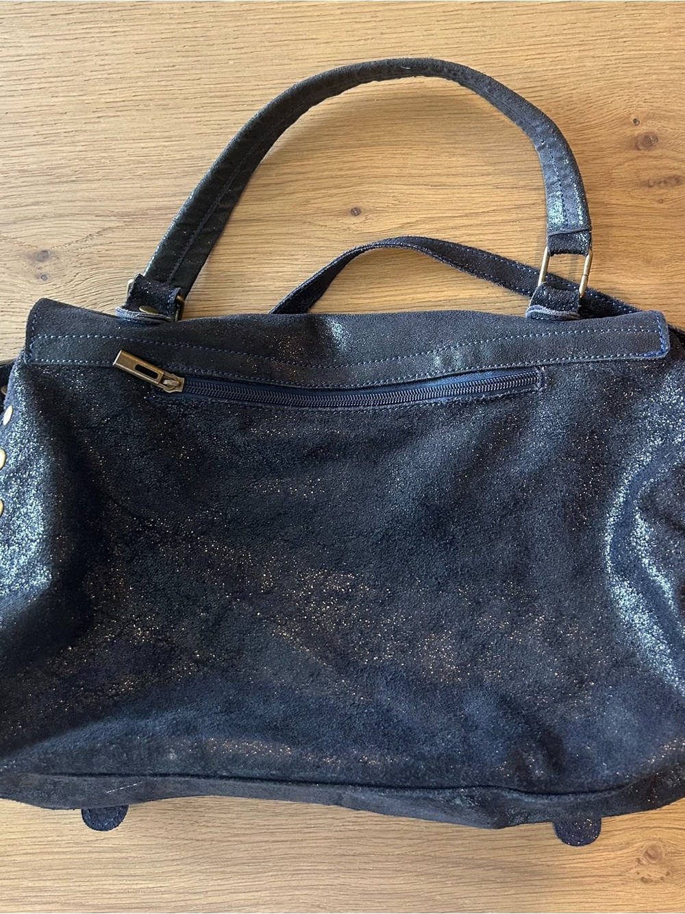 Merci Marie Suede Satchel Made in Italy - Picture 6 of 15